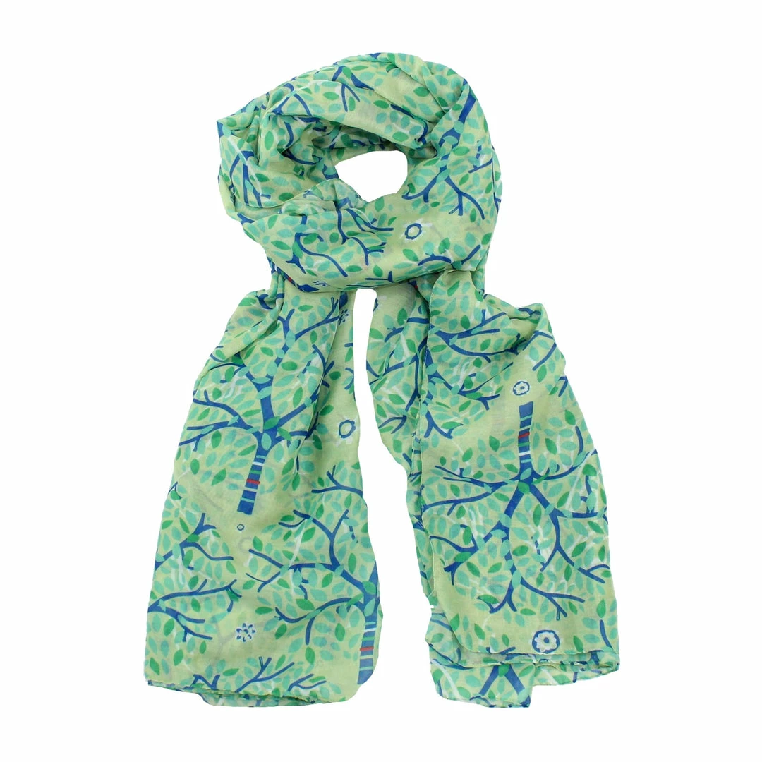 Brand new ๐ Mooch-andover Scarves, Gloves & Headbands Ribbon Tree Scarf - Green ๐ 1 Mooch-andover Scarves, Gloves & Headbands Ribbon Tree Scarf - Green